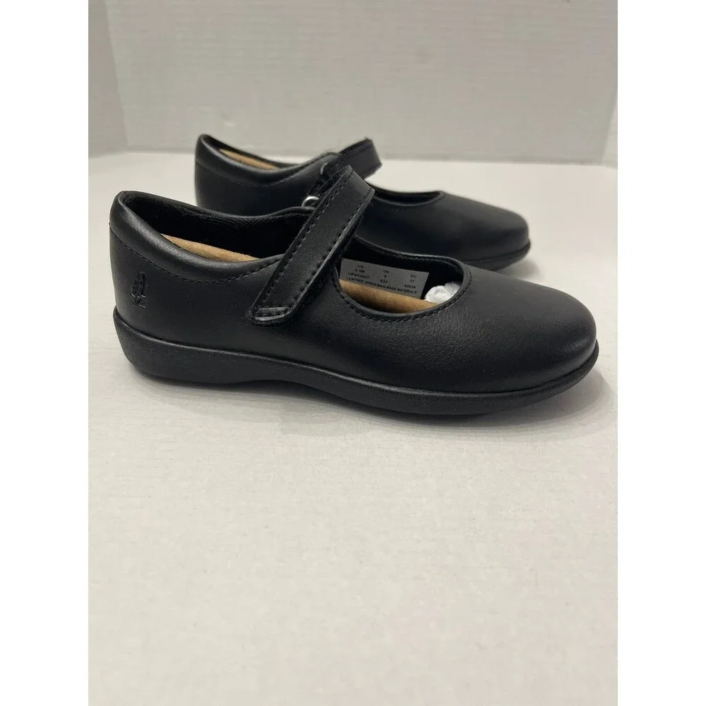 Hush Puppies Kids Lexi Shoes Black Leather Size 9.5 New In Box